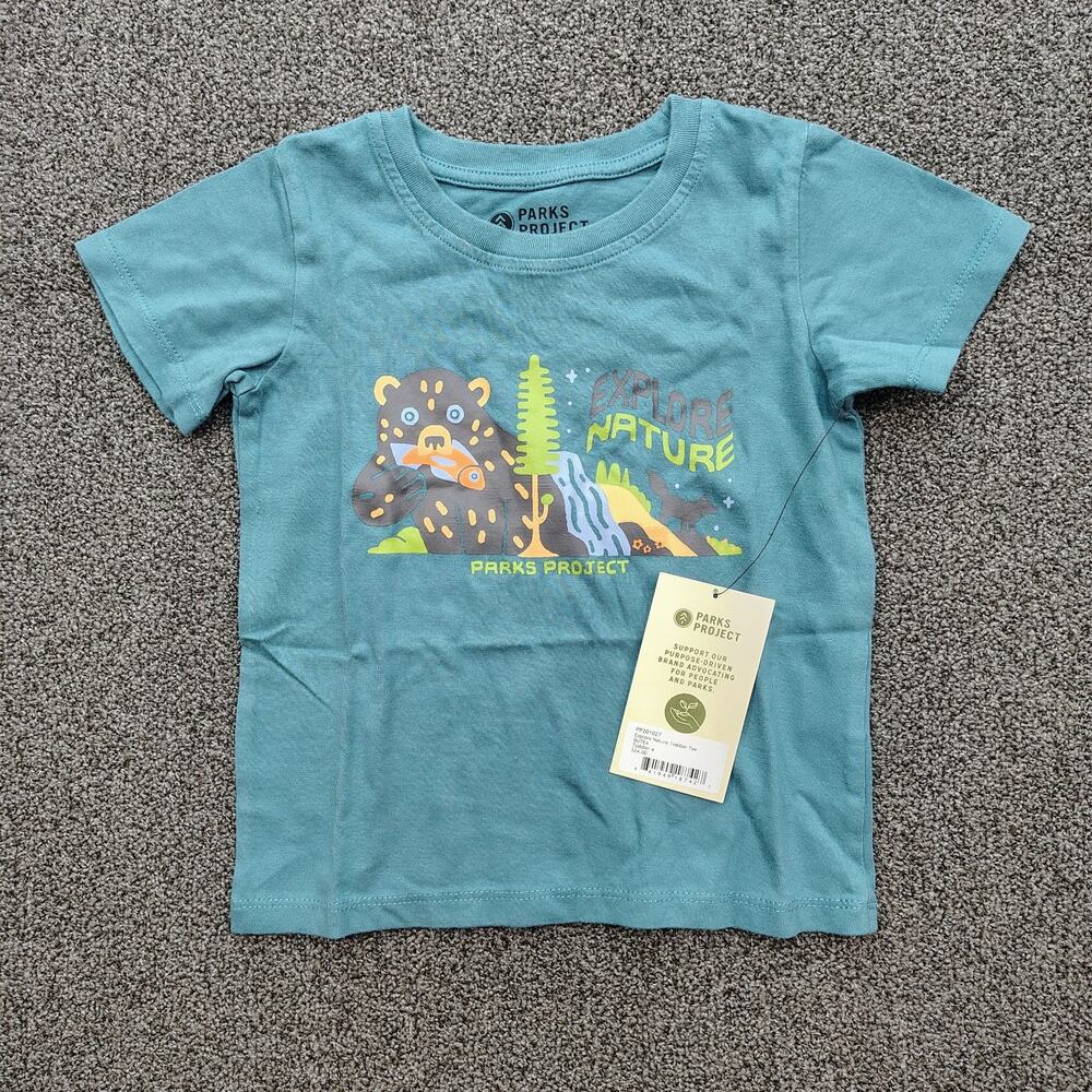 New Parks Project Boys 4T Toddler Explore Nature Short Sleeve T-Shirt Fast Ship